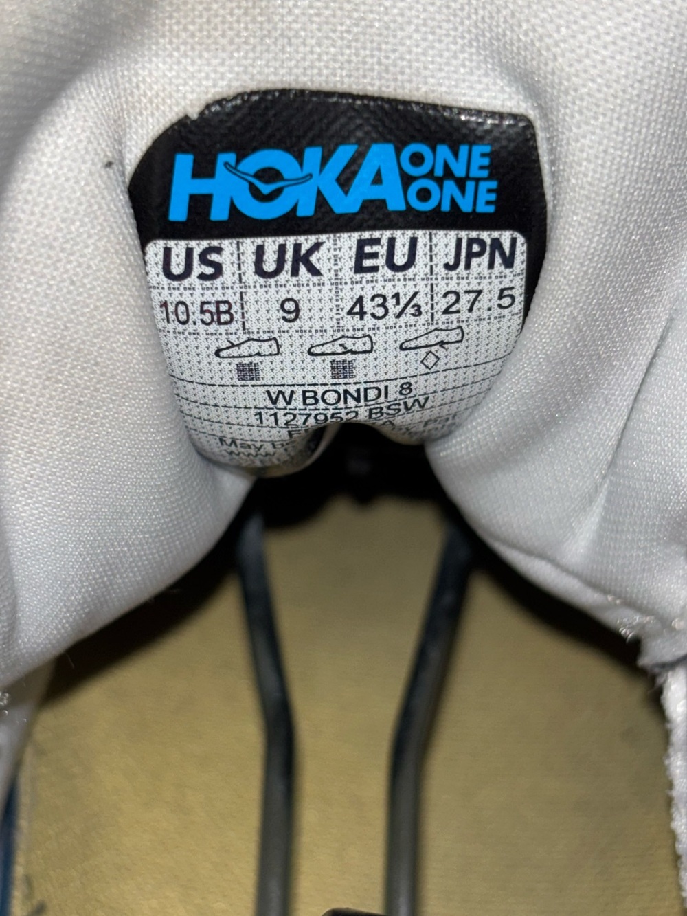 Hoka Bondi 8 running shoes WONENS SZ 10.5 - Picture 3 of 16